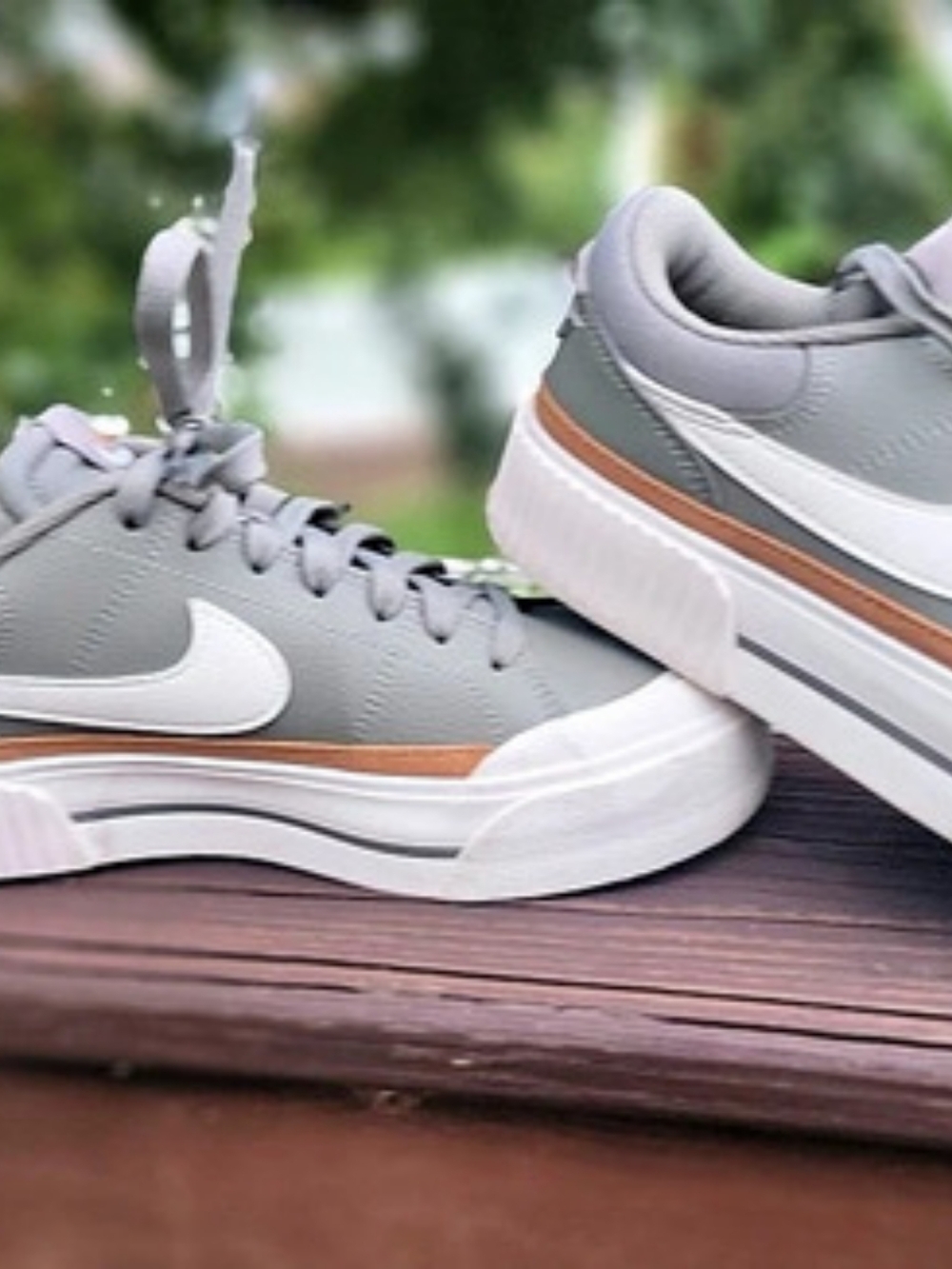 Nike Court Legacy Lift Women's Shoes Sage & White Sneakers Size 7.5
